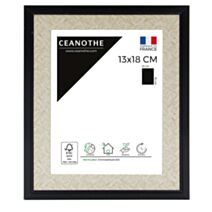 Cadre photo Palma noir 13x18cm - CEANOTHE