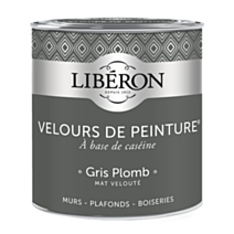 Peinture multisupport velours gris plomb 0,5L - LIBERON