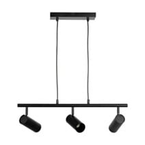Suspension triple Verso 60 x 20 cm GU10 7W métal noir - MATHIAS