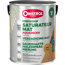 Saturateur mat Aquadeck miel 5 L - OWATROL