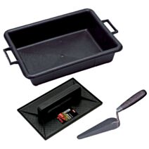 Lot d'outils pour maçonnerie, auge, truelle et taloche - TALABOT