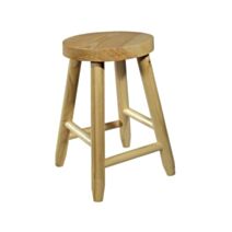 Tabouret rond en bois 33 cm de haut - FRANDIS
