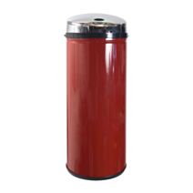 Poubelle à ouverture automatique 45 L rouge - FRANDIS