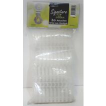 20 attaches brise vue transparent - IDEAL GARDEN