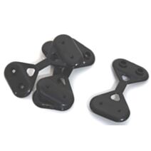 20 attaches brise vue noir - IDEAL GARDEN