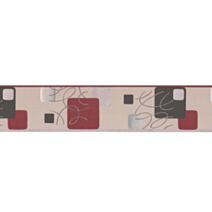 frise papier peint ellipse rouge et noir - LUTECE PP