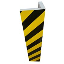 Protection d'angle 150x150-ep 25mmhauteur 73cm-couleur noir/jaune 