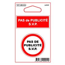 Adhesif pas de pub 80x56mm