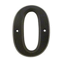Chiffre de rue Zamak n°0 80mm + vis