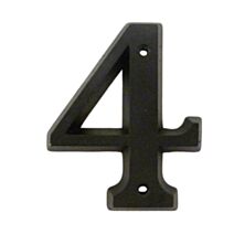 Chiffre de rue Zamak n°4 80mm + vis