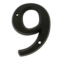 Chiffre de rue Zamak n°9 80mm + vis
