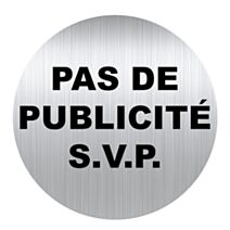 Panneau aluminium adhesif ø80mm pas de pub svp
