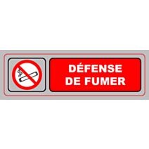 Panneau pvc 170x50mm défense de fumer
