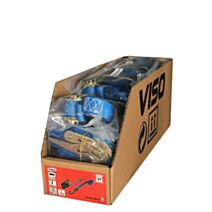 Sangle à cliquet + 2 crochets largeur, TMU 250 kg - VISO