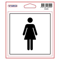 Adhesif toilettes femmes 115x115mm