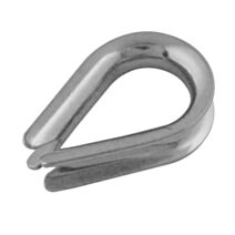 1 cosse cœur acier inoxydable AISI 316Largeur:10mm