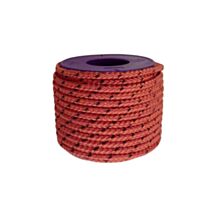 Drisse polypropylène rouge fil noir ø4mm longueur :12m 