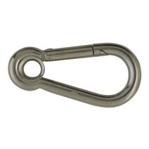 1 mousqueton pompier a oeil inox AISI 316 ø10mm 