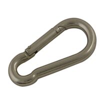 2 mousquetons pompier AZ ø8mm longeur : 80mm