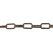Chaine fil acier carre torsade figaro ø4mm bronze longueur :2m - 