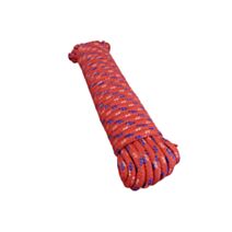 Drisse polypropylène rouge fil lilas/rose fluo ø6mm longueur :20m - 