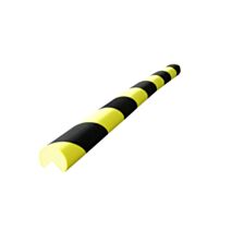 Protection d'angle ouverture 25mm-d.40mmx750mm-mousse couleur noir/jaune 