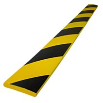Protection souple 60x750mm ep 10mm mousse couleur noir/jauneo