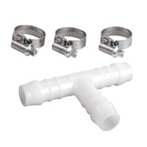 Té plastique Ø12 mm + 3 colliers - SPID'O