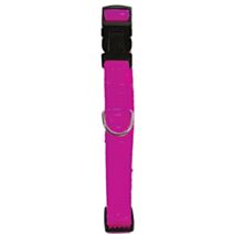 Collier nylon réglable 10 mm fuchsia - ZOLUX