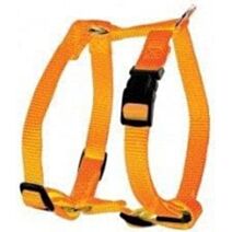 Harnais nylon réglable 20 mm orange - ZOLUX