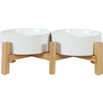 Écuelle grès Keramo duo blanc 600mL - ZOLUX