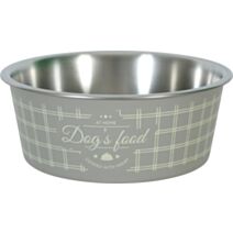 Écuelle Food Dog anti-dérapante taupe 1200mL - ZOLUX
