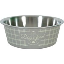 Écuelle Food Dog anti-dérapante taupe 1700mL - ZOLUX