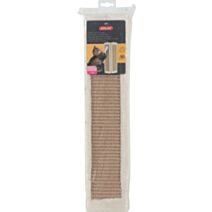 Griffoir mural d'angle pour chat à fixer L 24 x p 2,5 x 56 cm Beige