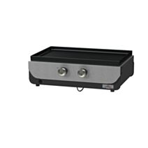 Plancha électrique Original 260 Duo Inox satiné/acier peinture époxy 63x46x21cm noir - LE MARQUIER