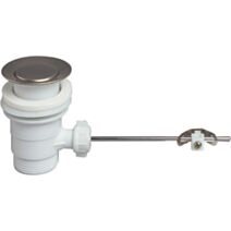 Bonde de lavabo sans tirette pour fermeture à tirette - WIRQUIN