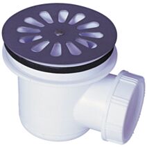 Bonde douche ø60mm sortie horizontale blanc - WIRQUIN