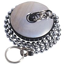 Bouchon inox chaînette 450mm Ø47 mm pour évier - WIRQUIN