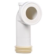 Pipe WC coudée Pushfit Ø110 mm sans piquage - WIRQUIN