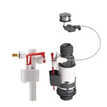 Mécanisme double chasse à câble avec robinet flotteur latéral -WIRQUIN