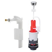 Mécanisme chasse d'eau poussoir + robinet - WIRQUIN