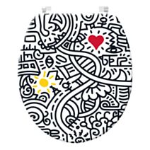 Abattant bois motif multicolore - WIRQUIN