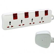Rallonge de 4 prises avec câble 5 m - LEGRAND