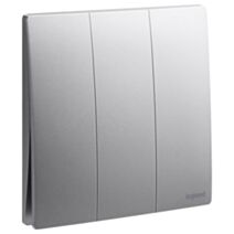 3G 2W 16AX switch Mallia argent - LEGRAND