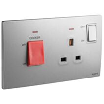 45A cooker control unit Mallia argent - LEGRAND