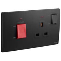 45A cooker control unit Mallia noir - LEGRAND
