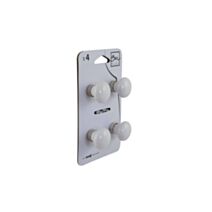 Set de 4 boutons de meuble Coton blanc porcelaine - BAR PLUS