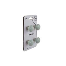 Set de 4 boutons de meuble Coton vert porcelaine - BAR PLUS
