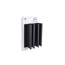 Set de 4 boutons de meuble invisible acier noir - BAR PLUS