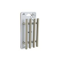 Set de 4 boutons de meuble fil acier brossé - BAR PLUS
